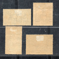 Inde 1959 Lot de 4 timbres OIT Foire mondiale de l'agriculture Journée des enfants Sans charnière