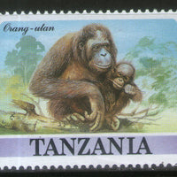 Tanzania 1988 Orang-utan Wildlife Animal Sc 387 Odd Shaped Stamp MNH # 305