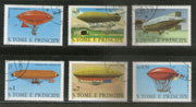 St. Thomas & Prince Is. 1979 Dirigibles Zeppelin Hot Air Balloon Transport 6v Sc 561-66  Cancelled # 3459a