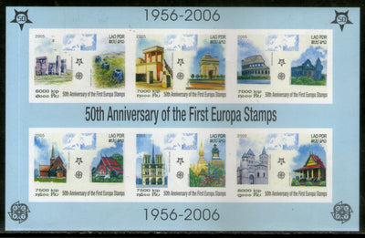 Laos 2005 Europa Historical Monuments Sc 1673a Imperf M/s MNH # 5475