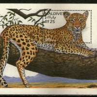 Maldives 1996 Leopard Wildlife Animal Sc 2188 M/s MNH # 5859
