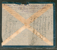 Indo-China 1945 44c Air Envelope to Bagan Serai with Censor also Sea Base Army/P.O. # 8255