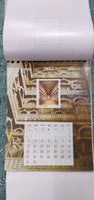 India 2017 Splendors of India Ancient Art Sculpture Painting 12 M/s Table Calendar MNH # 13194