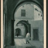 Tunisia 1929 Tunis Street View to Berlin Germany View / Picture Post Card # 122
