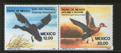 Mexico 1984 Water Birds Geese Wildlife Sc 1346-47 MNH # 285