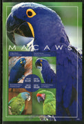 Nevis 2014 Parrots Macaws Birds Wildlife Fauna Sc 1824 Sheetlet MNH # 8425