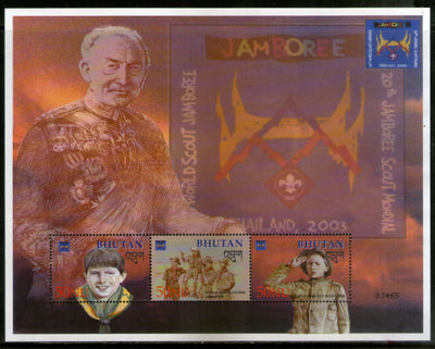 Bhutan 2002 World Scout Jamboree Thailand Sc 1364 Sheetlet MNH # 9523