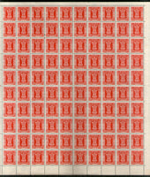 India 2000 200p Ashokan Service WMK To Left Phila S282 Full Sheet of 100 Stamps MNH # 123