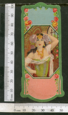 India Vintage Trade Label Women Blank Essential Hair Oil Label # LBL93 - Phil India Stamps