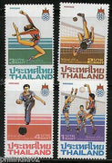 Thailand 1985 Sea Games Vollyball Women’s gymnastics Bowling Sc 1132-5 MNH #1795
