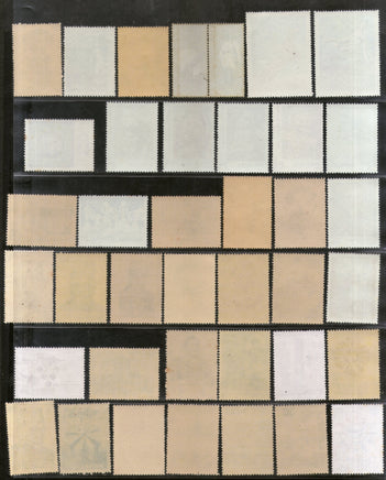 India 1980 Year Pack of 39 Stamps Mahatma Gandhi Teresa Shivaji Rowland Hill Bird Costume Brides Olympic MNH - Phil India Stamps