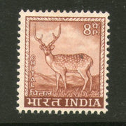 India 1967 4th Def. Series 8p Chittal Deer WMK To Left Phila-D75/ SG 508 MNH - Phil India Stamps