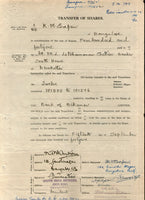 India Fiscal Bikaner State 3 Diff. Revenue on Share Transfer Document T60 # 10030