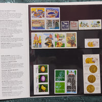 Sweden 2001 Year Pack of 69 Stamps Folder including Flower Dogs Aeroplane Birds Joints Issue Fishes MNH # 10106