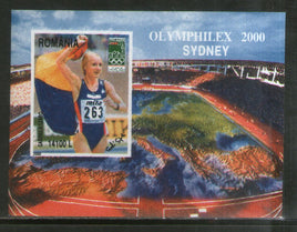 Romania 2000 Olymphilex Olympic Games Sc 4394 M/s MNH # 1014