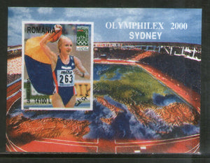 Romania 2000 Olymphilex Olympic Games Sc 4394 M/s MNH # 1014