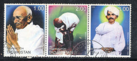 Tadjikistan Mahatma Gandhi of India 3v Cancelled # 1023
