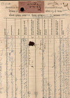 India Fiscal Sarangarh State 2 As Petition Paper + KG V 12 As Court Fee # 10284E