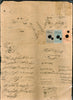 BRITISH INDIA FISCAL REVENUE STAMP PAPER - QV 12 As, 1Re, 2Rs.  Court Fee on Document # 10761