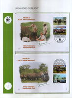 Mozambique 2002 WWF African Elephant Sc 1587 Wildlife Animal Sheetlet + FDCs Prince Bernhard Presentation Pack # 10772