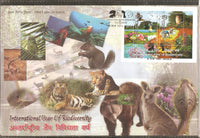 India 2010 International Year of Biodiversity Phila 2606 M/s on Private FDC # 10822-10
