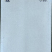 India Kotda Sangani State Blank Crested Letter Sheet Size 8.50" x 10.5" # 10932N