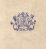 India Kotda Sangani State Blank Crested Letter Sheet Size 8.50" x 13.5" # 10932O