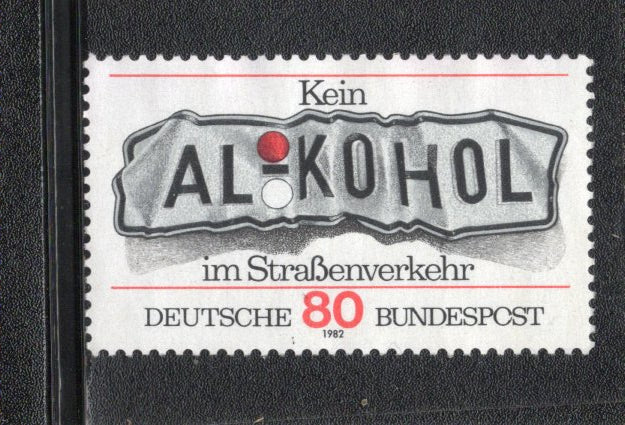 Germany 1982 Don’t Drink & Drive Road Safety Sc 1376 Mint without Gum # 1122
