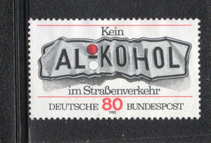 Germany 1982 Don’t Drink & Drive Road Safety Sc 1376 Mint without Gum # 1122