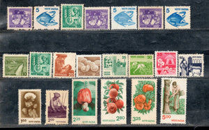 India 1979-85 6th Def. Series up to Rs. 5 Set of 21v Phila-D111-130 MNH # 1125