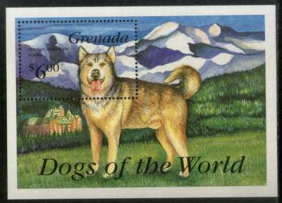 Grenada 1993 Alaskan Malamute Dogs Pet Animal Sc 2169 M/s MNH # 1153