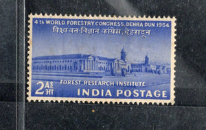 India 1954 World Forestry Congress Dehradun Phila-317 Mounted Mint # 1174