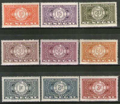 Senegal 1935 9 Diff. Postage Due Sc J23 Stamp MNH # 118
