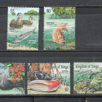 Tonga 2001 Mangroves Bird Fish Crab Sc 1048-52 MNH # 1191