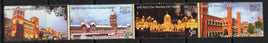 India 2009 Heritage Railway Station Buildings of India Setenant Phila-2499a 4v MNH # 120