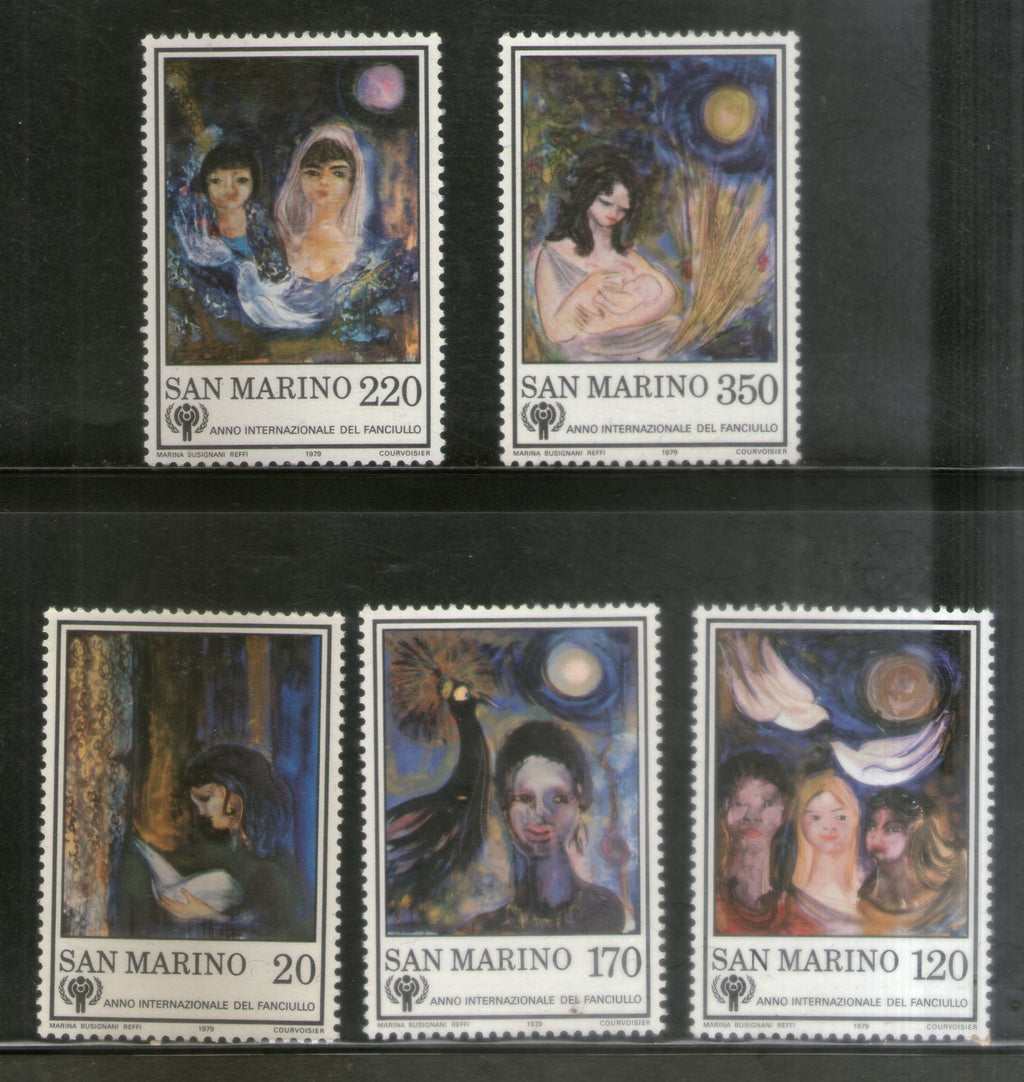 San Marino 1979 IYC Paintings 5v MNH # 1239