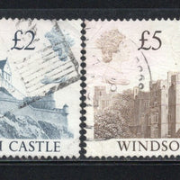 Great Britain 1988 2 diff. Castle series High Value Sc 1232-33 Used # 123