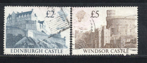 Great Britain 1988 2 diff. Castle series High Value Sc 1232-33 Used # 123