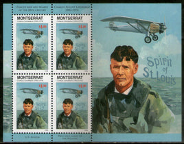 Montserrat 1998 Charles Lindbergh US Aviator Sc 943 Sheetlet MNH # 12531