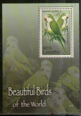 Lesotho 2007 Beautiful Birds Parrot Wildlife Sc 1406 M/s MNH # 12596