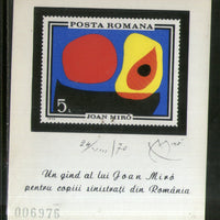Romania 1970 Joan Miro Painting Sc 2217 M/s MNH # 12600