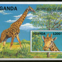Uganda 1991 Giraffe Wildlife Animal Sc 952 M/s MNH # 12615