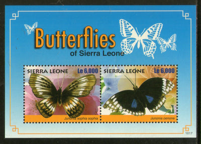Sierra Leone 2010 Butterflies Moth Insect Sc 3032 M/s MNH # 12655