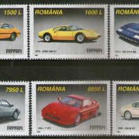 Romania 1999 Ferrari Motor Car Automobile Sc 4336-41 MNH # 126