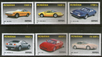 Romania 1999 Ferrari Motor Car Automobile Sc 4336-41 MNH # 126