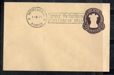 India 1978 30p Ashokan Postal Stationery Envelope FD Cancelled # 12700