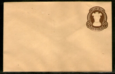 India 1969 20p Ashokan Postal Stationery Envelope Jain-E50 MINT # 12728