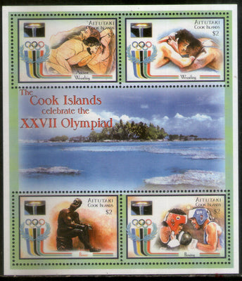 Aitutaki 2000 Sydney Olympic Games Sc 531 Sheetlet MNH # 12749