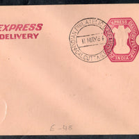 India 1964 15np+13p Express Delivery Postal Stationery Envelope FD Cancelled # 12757
