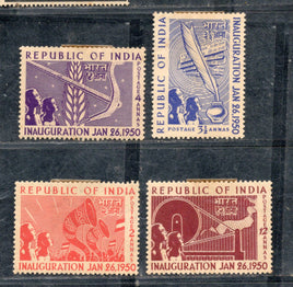 India 1950 Year Pack of 4 Stamps Republic of India Phila-297a Mounted Mint # 1277